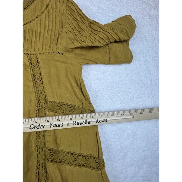 Free People Revolve Dress Womens S Perfectly Victorian Floral Embroidered Boho - Picture 6 of 10